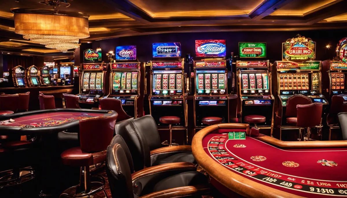 Antarmuka aplikasi warga toto menampilkan permainan slot dan menu navigasi